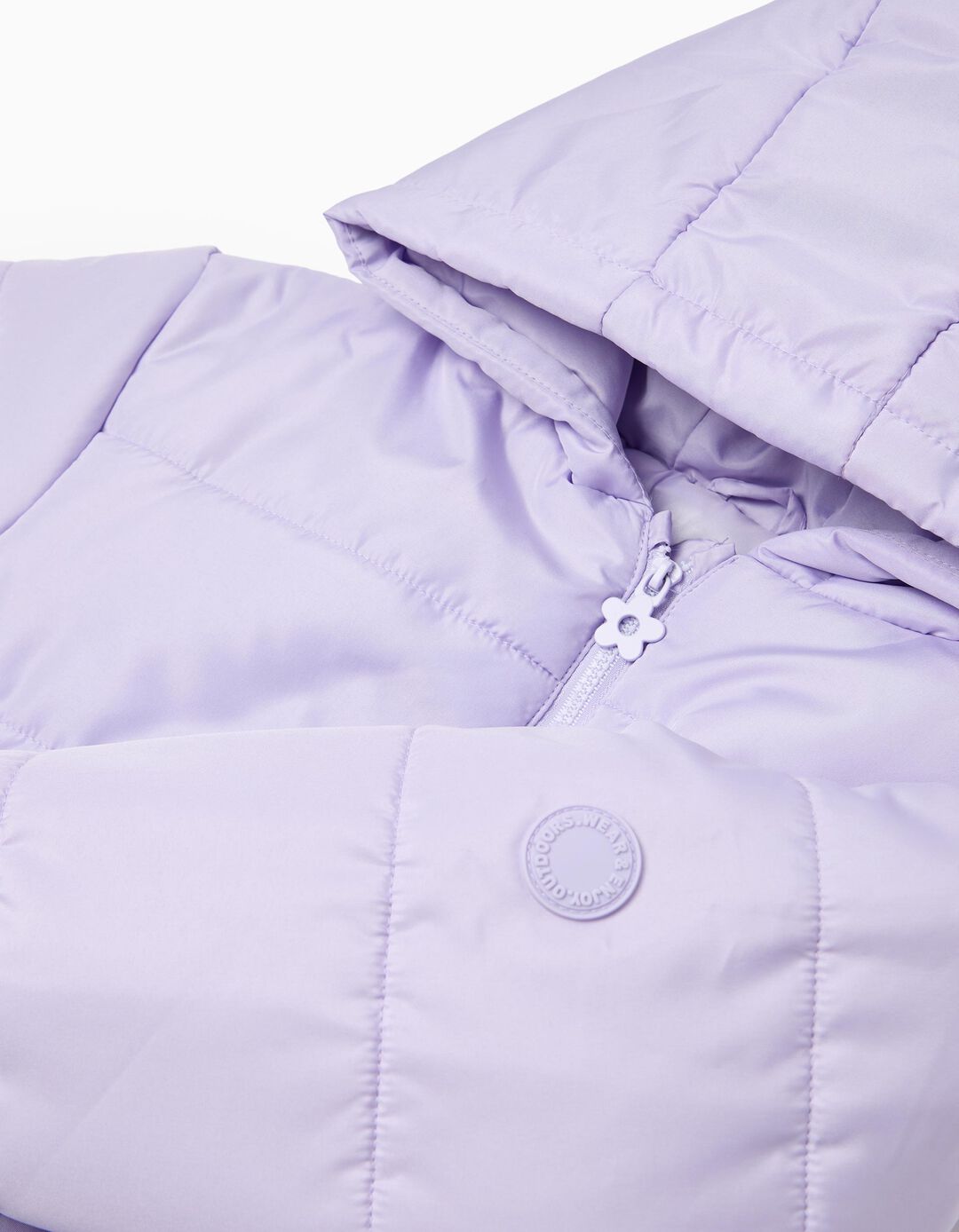 Casaco Acolchoado, Menina, Roxo Claro