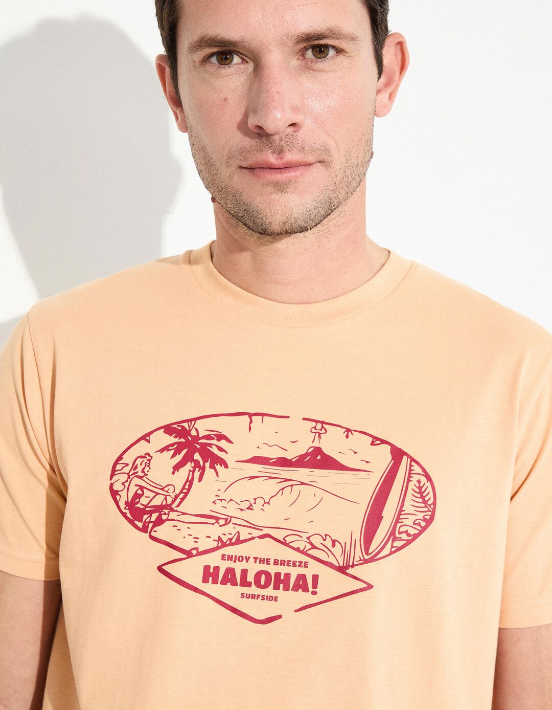 T-shirt Jersey, Homem, Amarelo Escuro