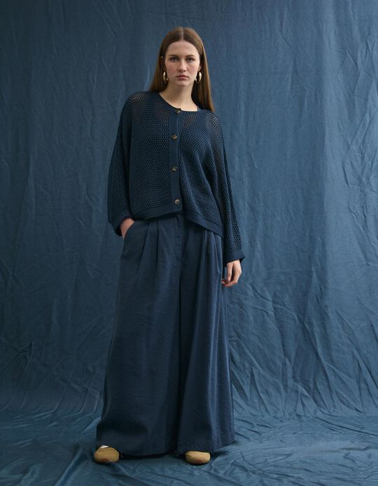 Comprar Online Cal&ccedil;as, Mulher, Azul