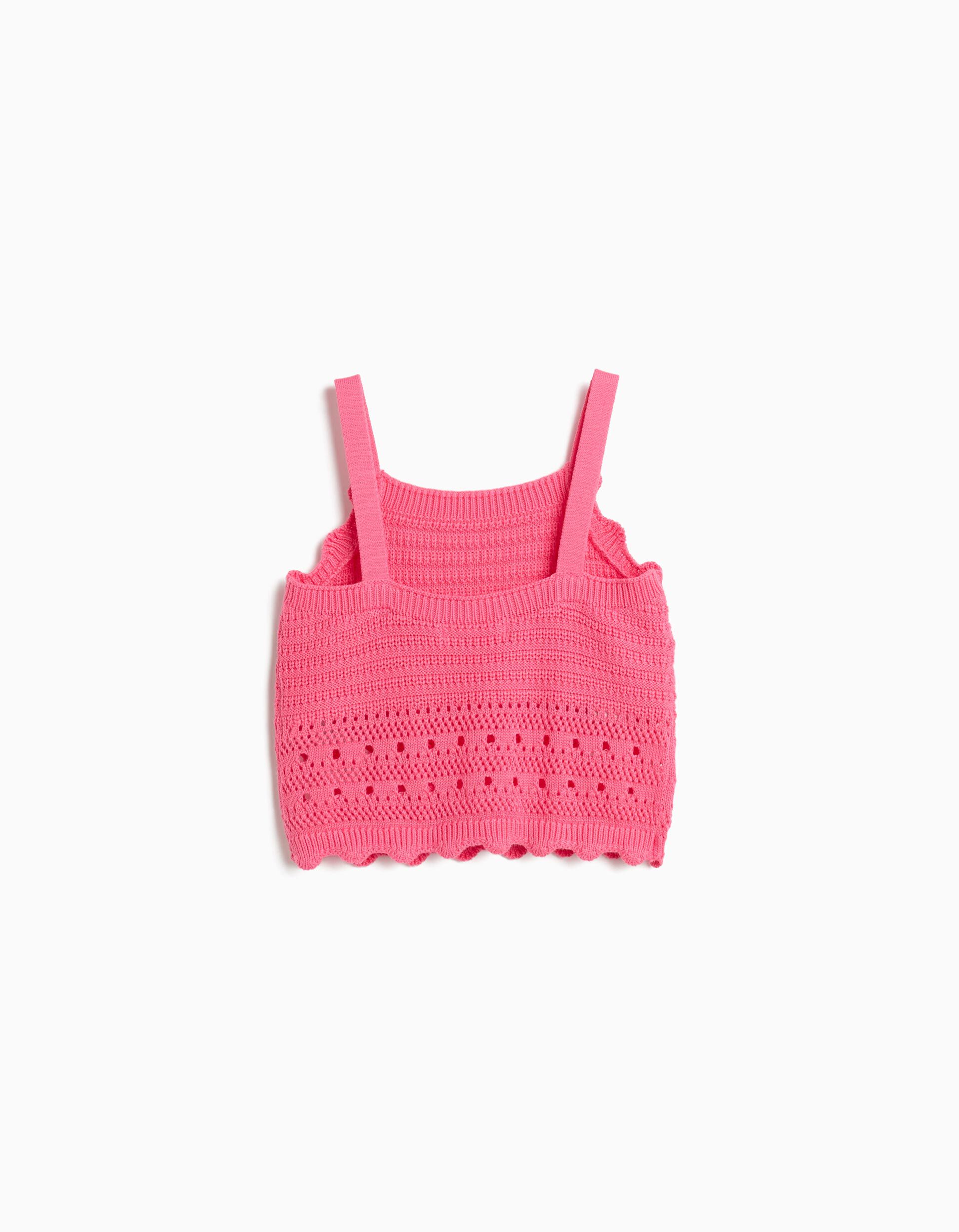 Comprar Online Top Crochet, Menina, Rosa
