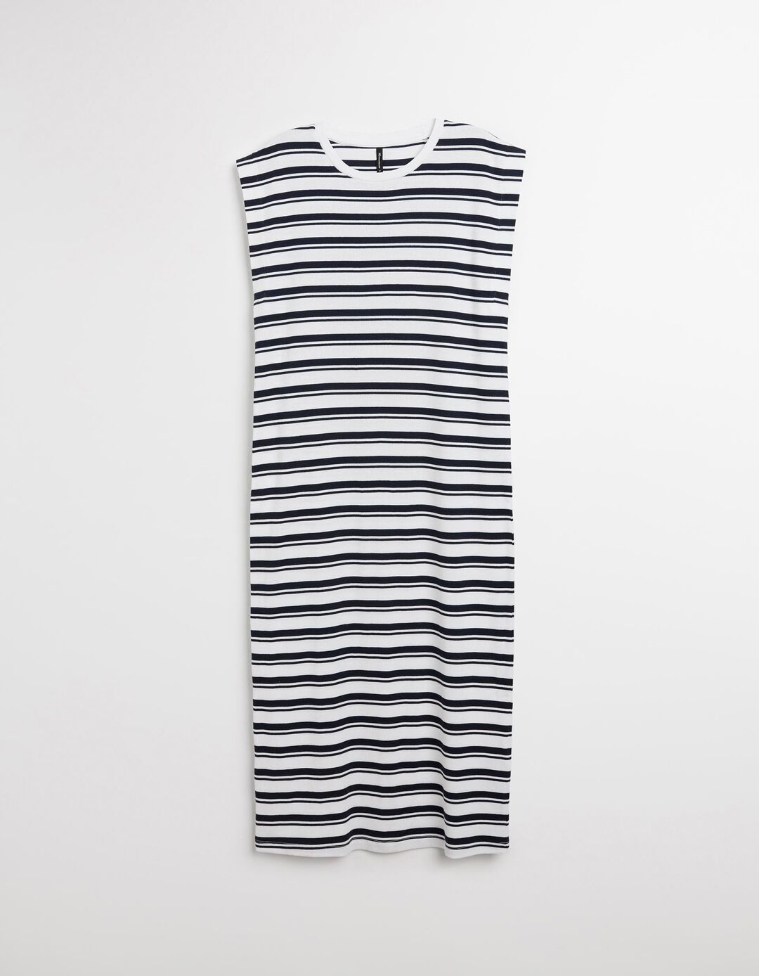 Vestido Comprido Riscas, Mulher, Branco