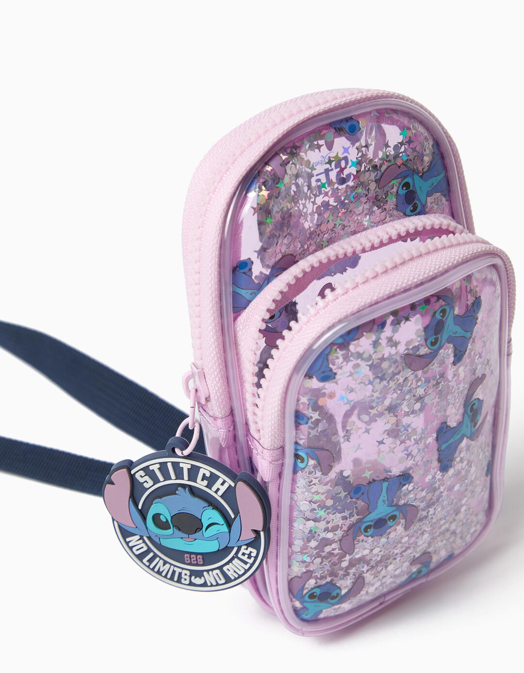 Bolsa De Telem&oacute;vel 'Stitch' &copy;Disney, Menina, Rosa