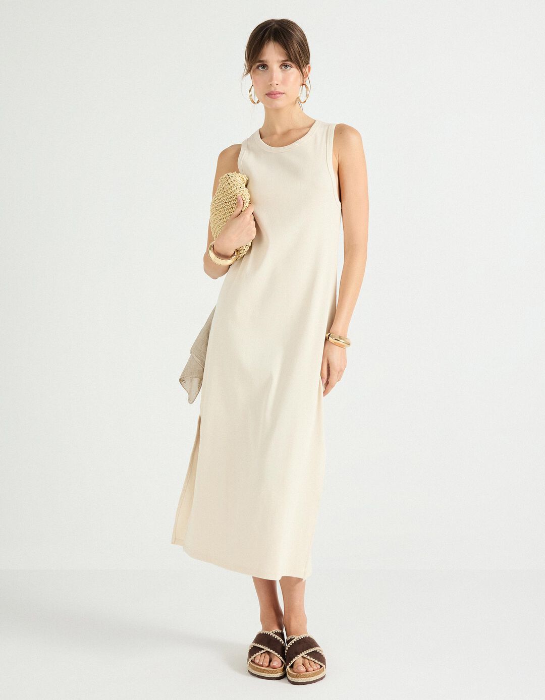 Vestido, Mulher, Branco