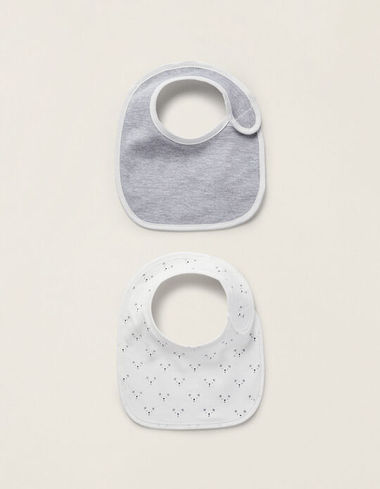Comprar Online 2 Babetes Newborn Cinza/Branco Zy Baby