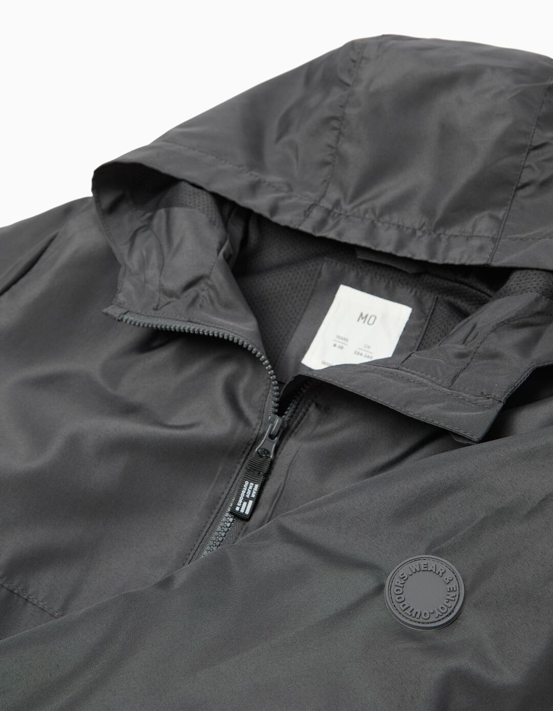 Parka com Capuz, Menino, Cinzento Escuro