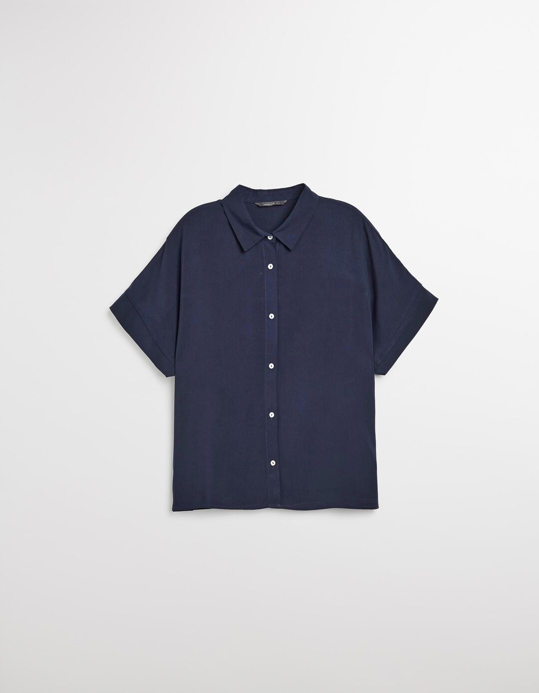 Camisa Viscose, Mulher, Azul Escuro