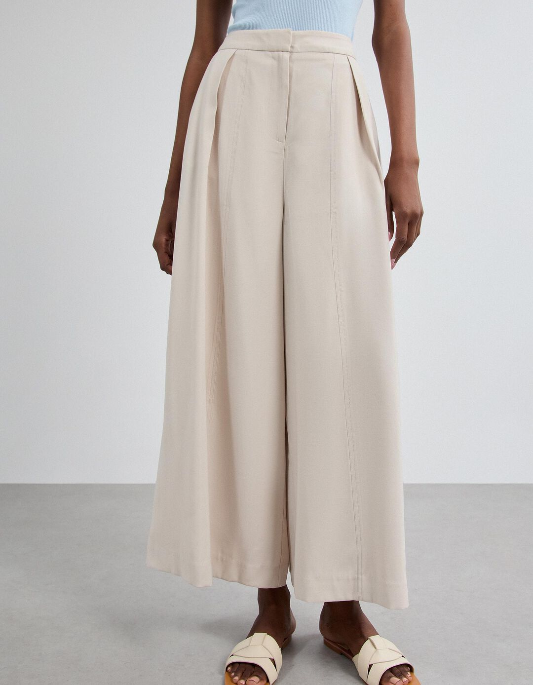 Cal&ccedil;as Culotte, Mulher, Bege