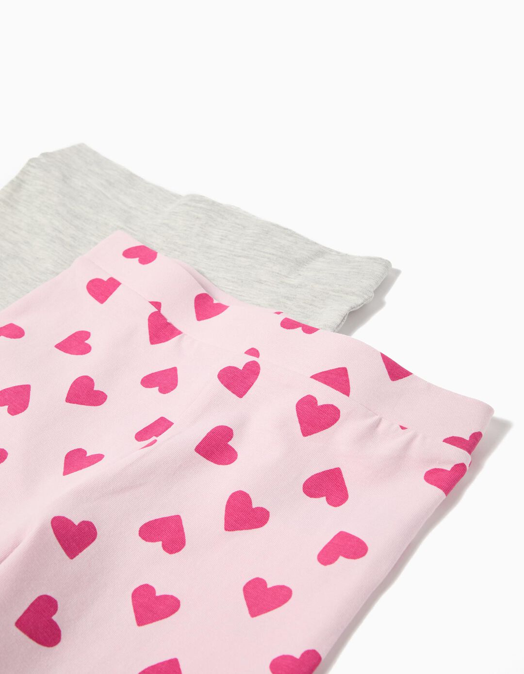 Pack 2 Leggings Cycling, Menina, Rosa Claro