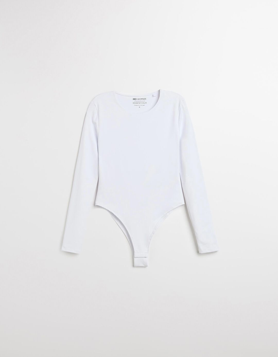 Body de Manga Comprida, Mulher, Branco