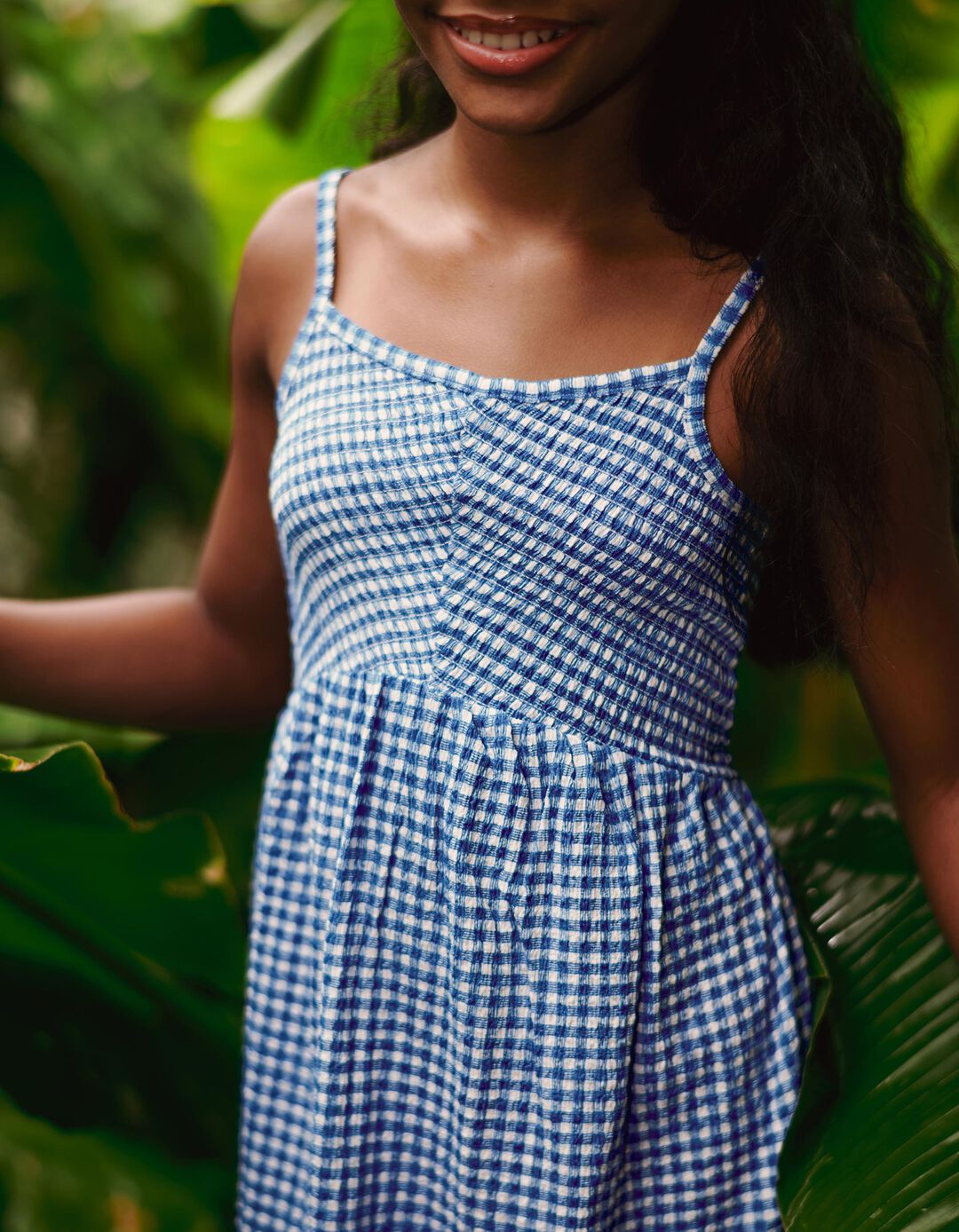 Vestido, Menina, Azul