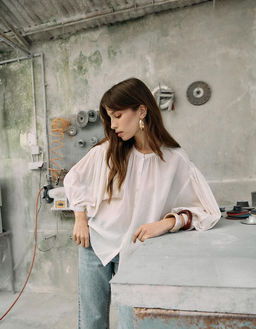 Blusa, Mulher, Bege Claro 