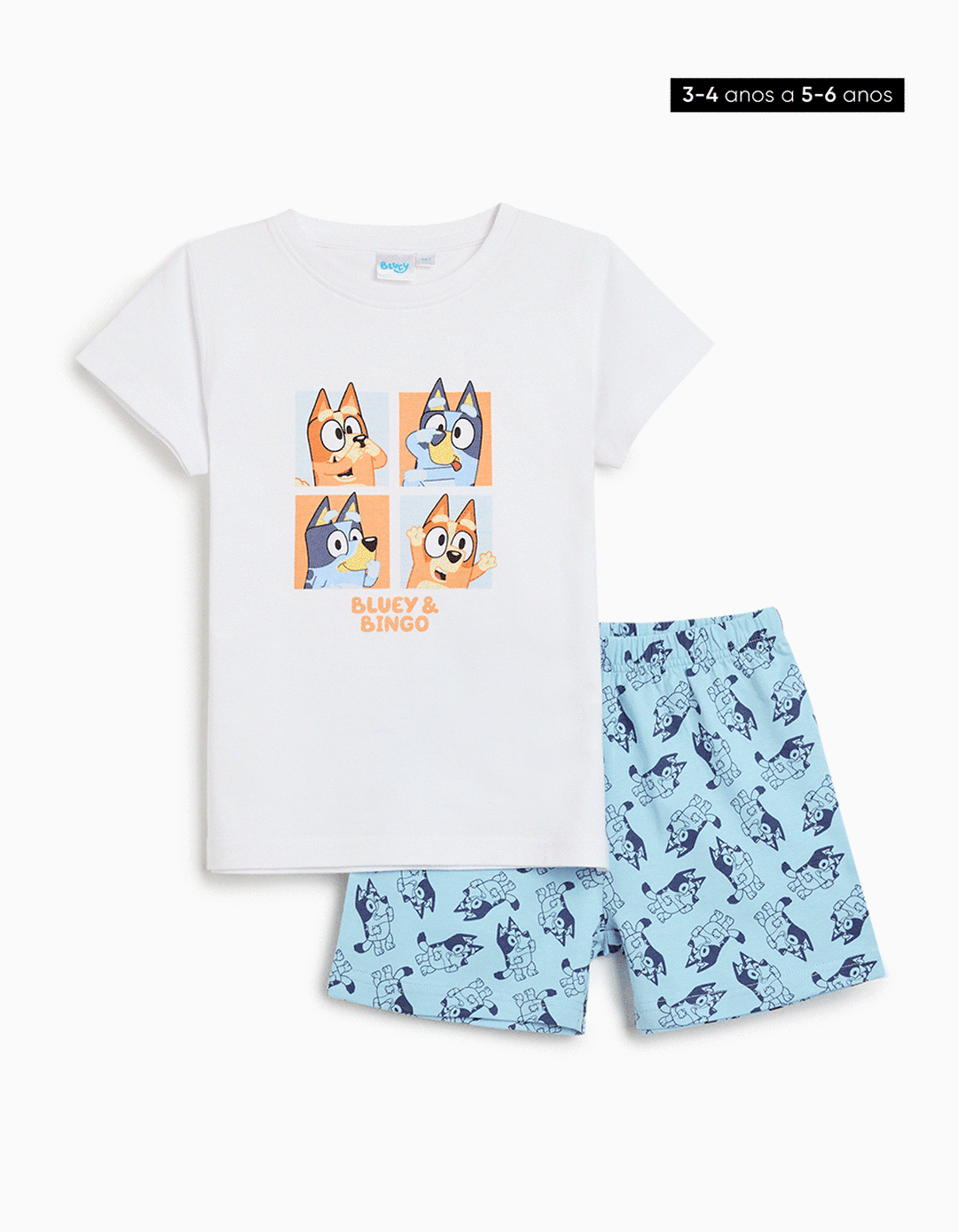 Pijama 'Bluey', Menino, Branco