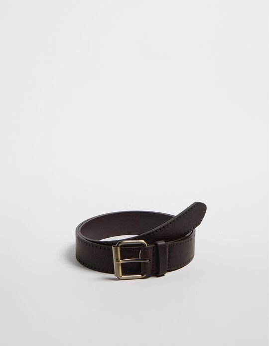 Comprar Online Cinto Gravado, Homem, Castanho