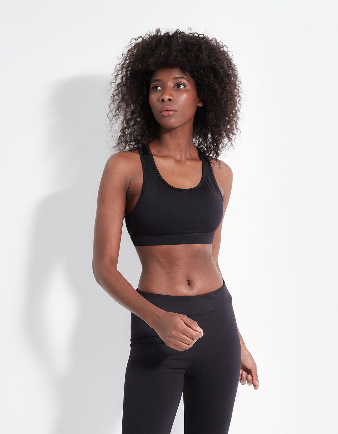 Top de Desporto, Mulher, Preto
