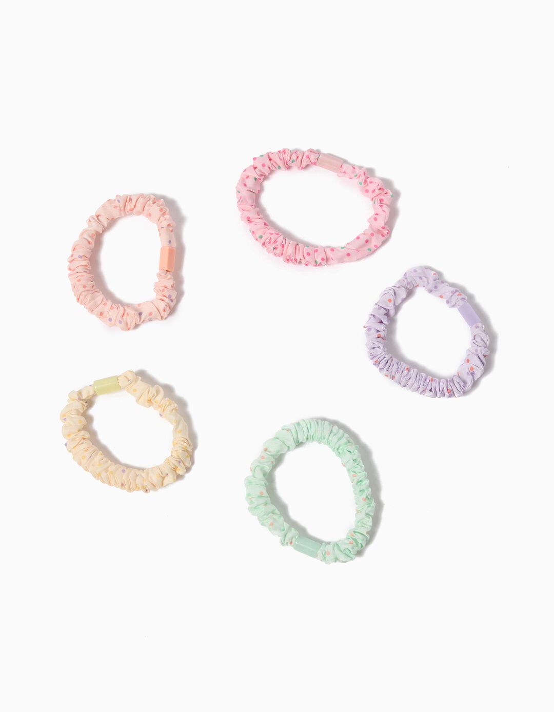 Pack 5 Elásticos de Cabelo, Menina, Multicor