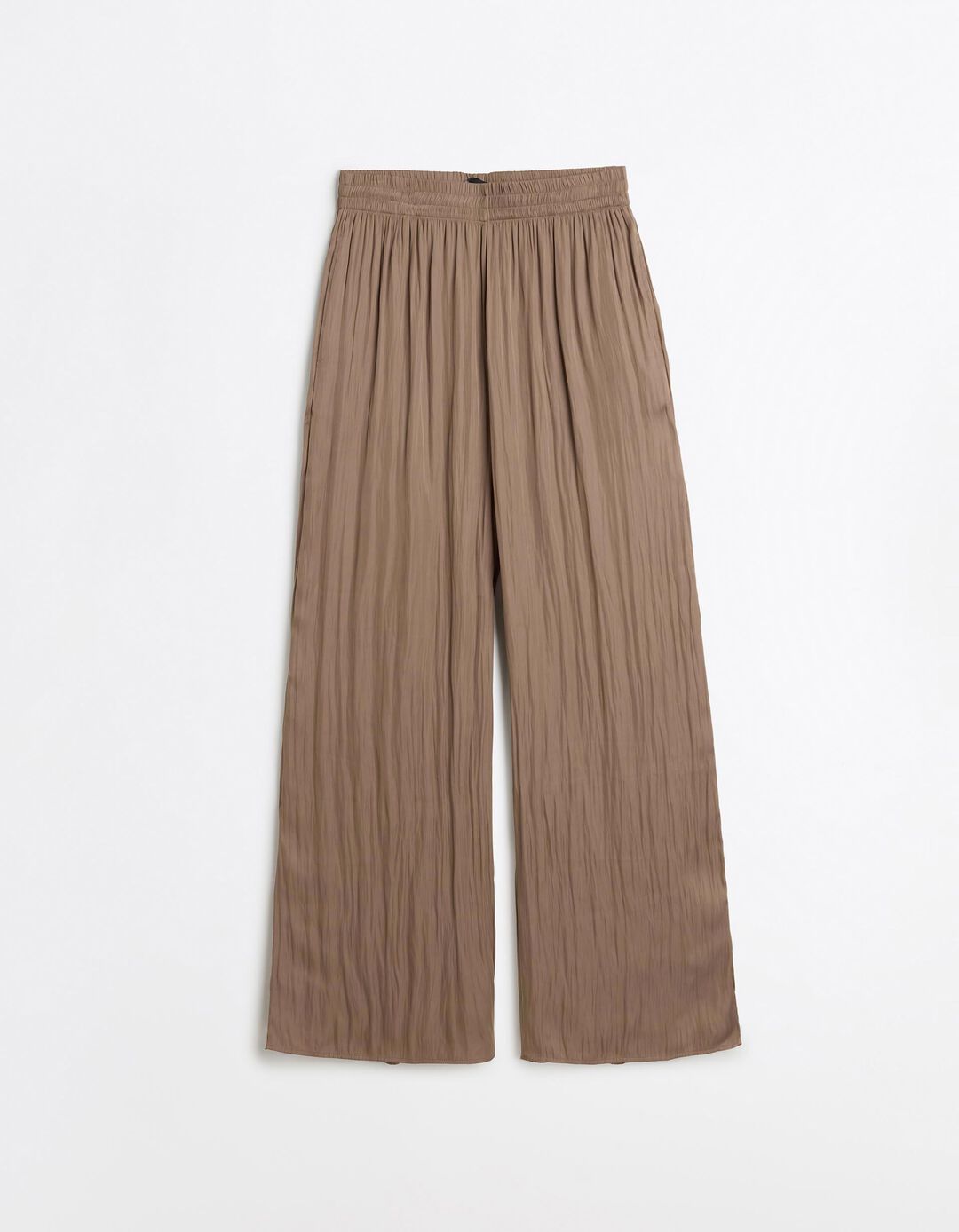 Cal&ccedil;as 'Wide', Mulher, Bege Escuro