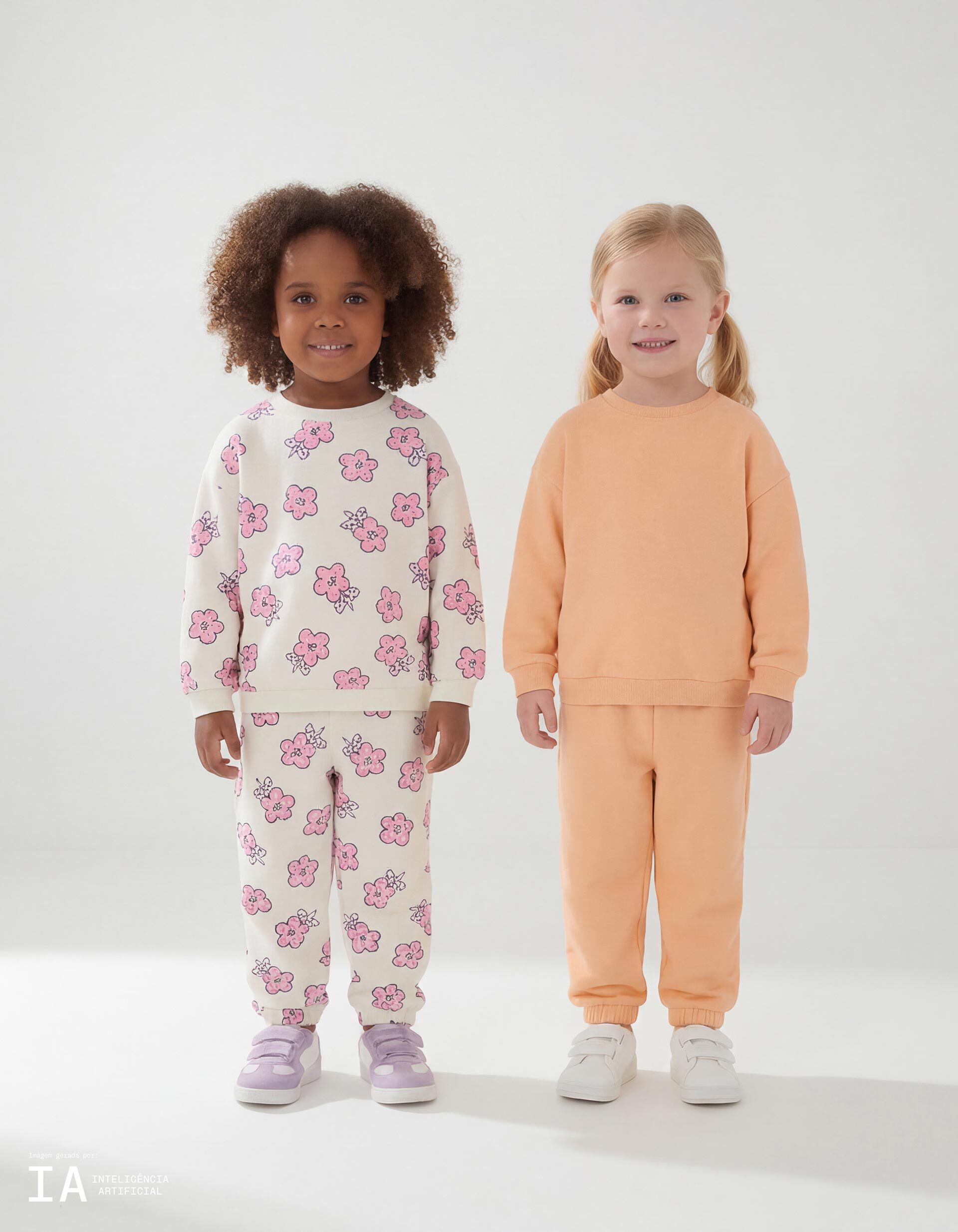 Comprar Online Pack 2 Joggers de Felpa, Menina, Branco