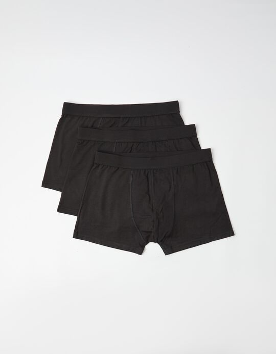 Comprar Online Pack 3 Boxers, Homem, Preto