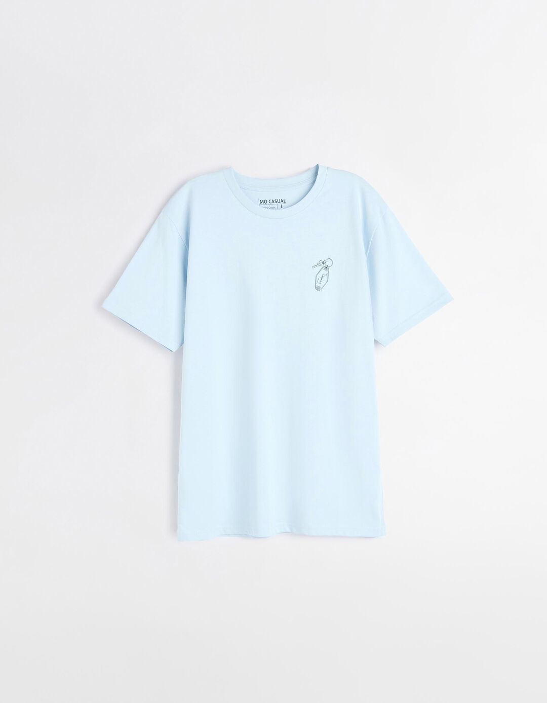 T-shirt Jersey, Homem, Azul Claro 