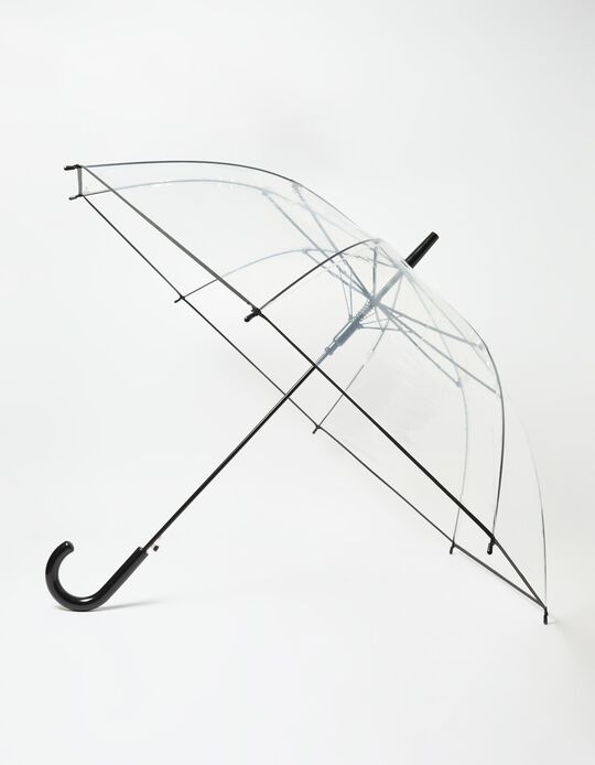 Comprar Online Guarda-chuva Transparente, Mulher, Preto