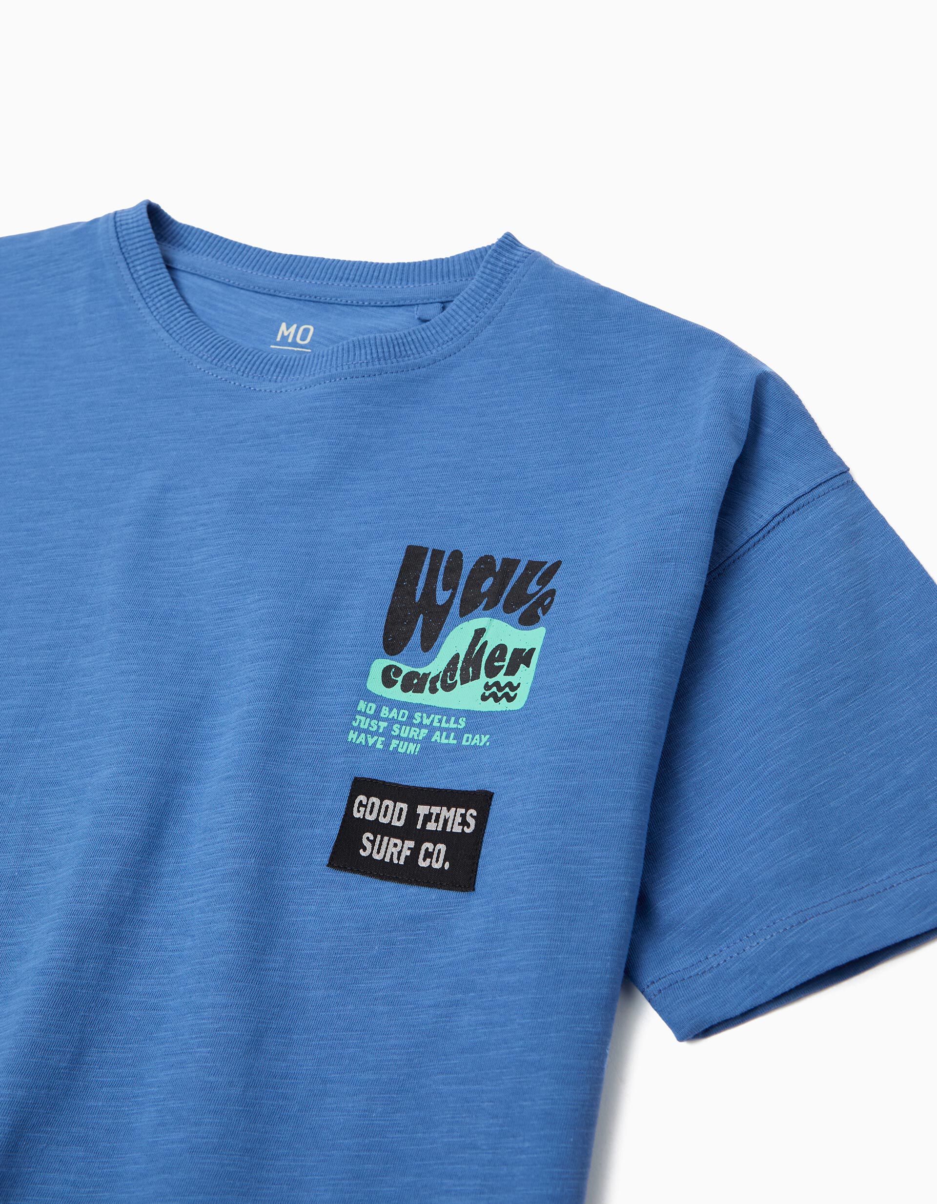 Comprar Online T-shirt com Estampado, Menino, Azul