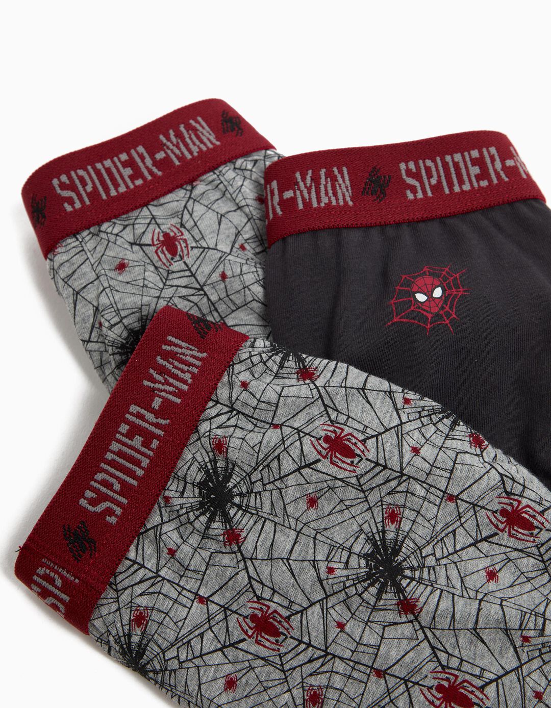 Pack 3 Cuecas 'Spider-Man', Menino, Cinzento
