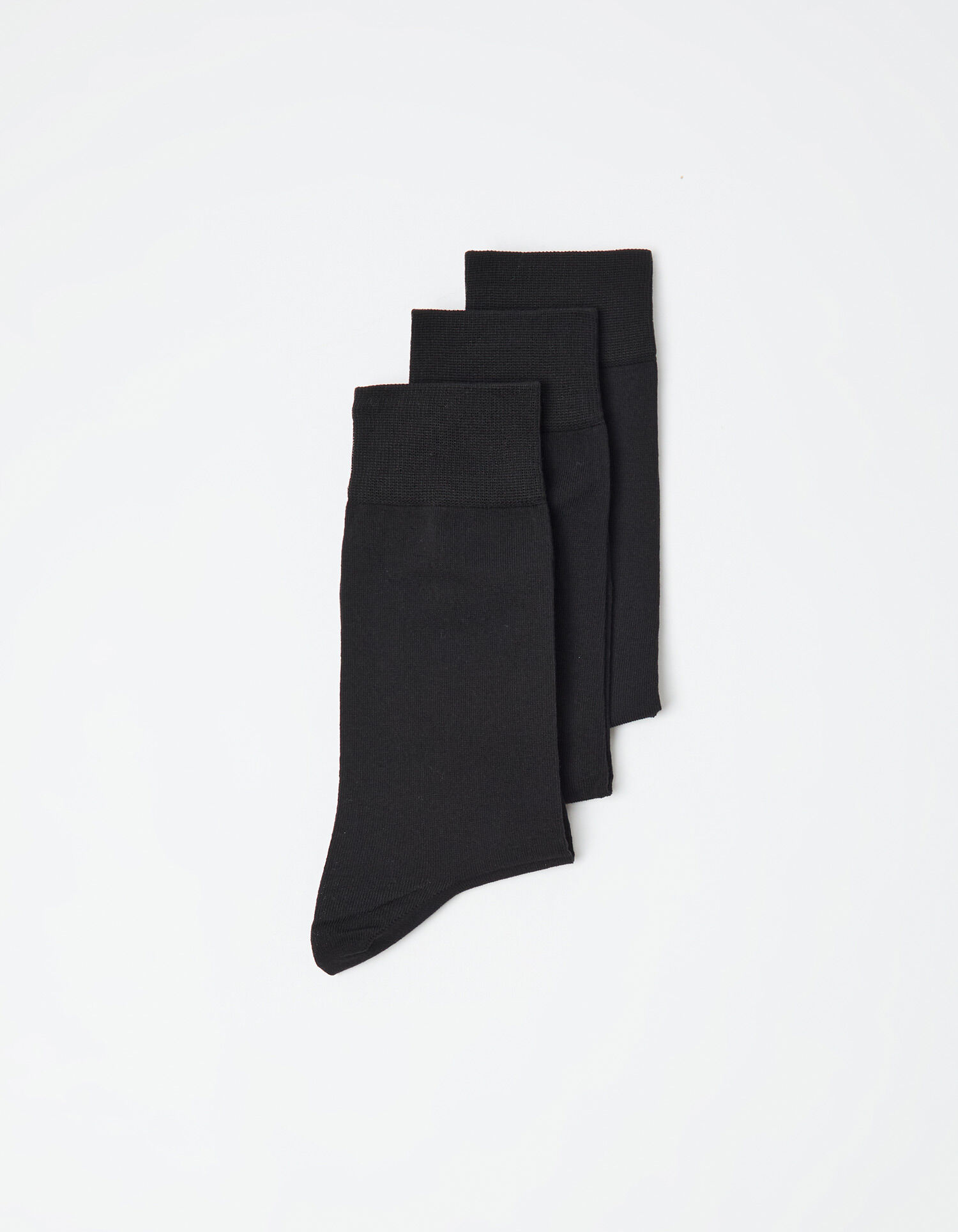 Comprar Online 3 Pairs of Cotton Blend Socks Pack, Men, Black