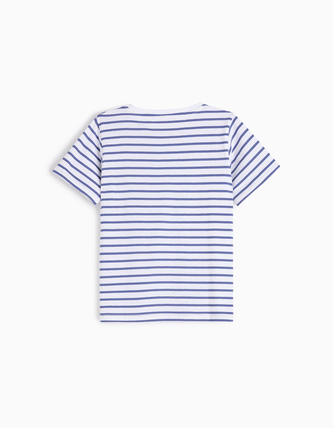 T-shirt Riscas, Menino, Branco 
