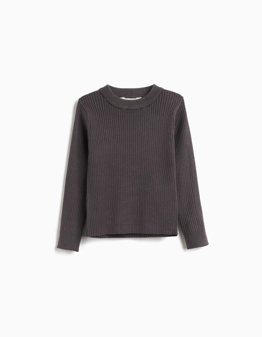 Comprar Online Camisola de Malha, Menina, Cinzento Escuro 