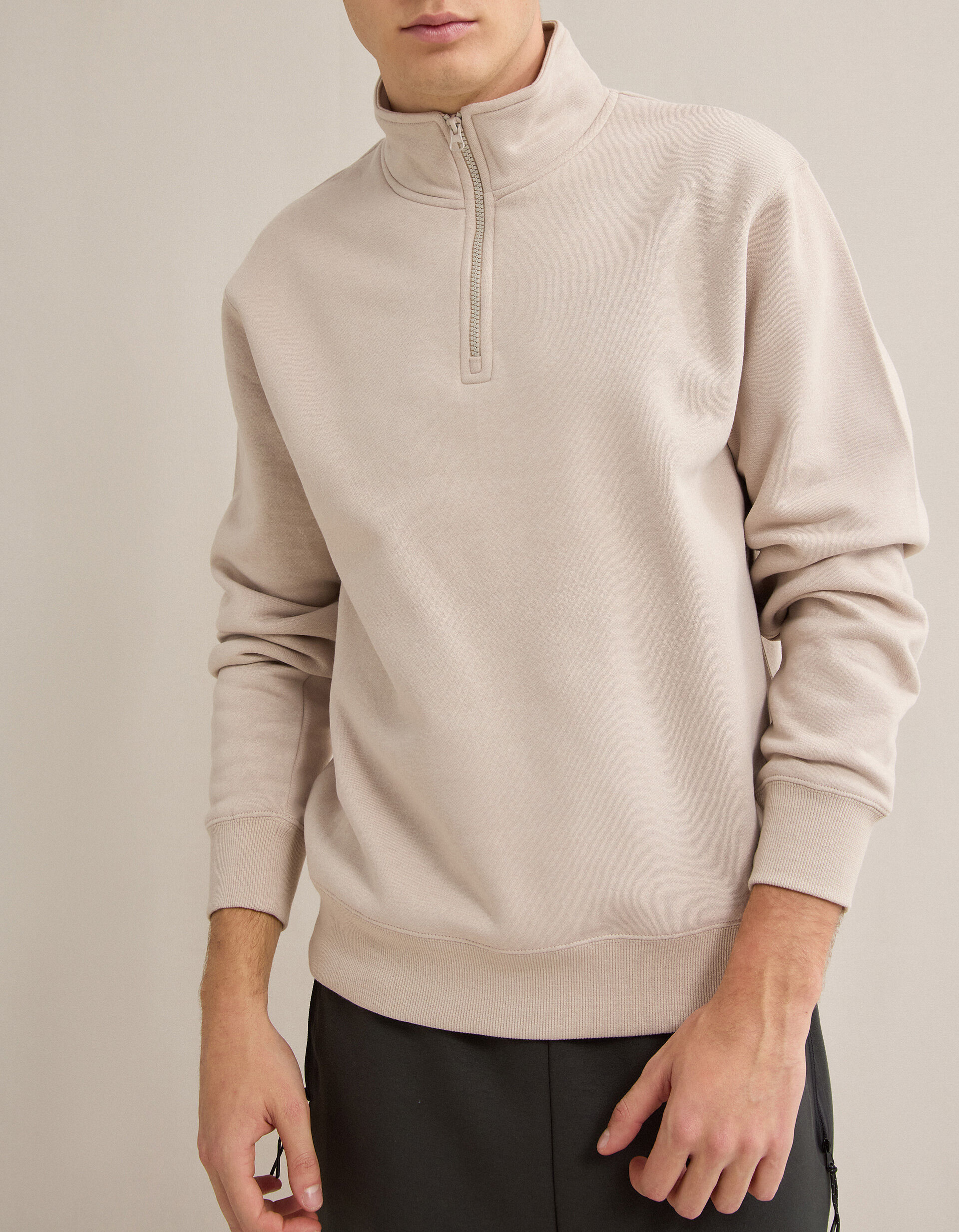 Comprar Online Camisola de Felpa, Homem, Bege Claro