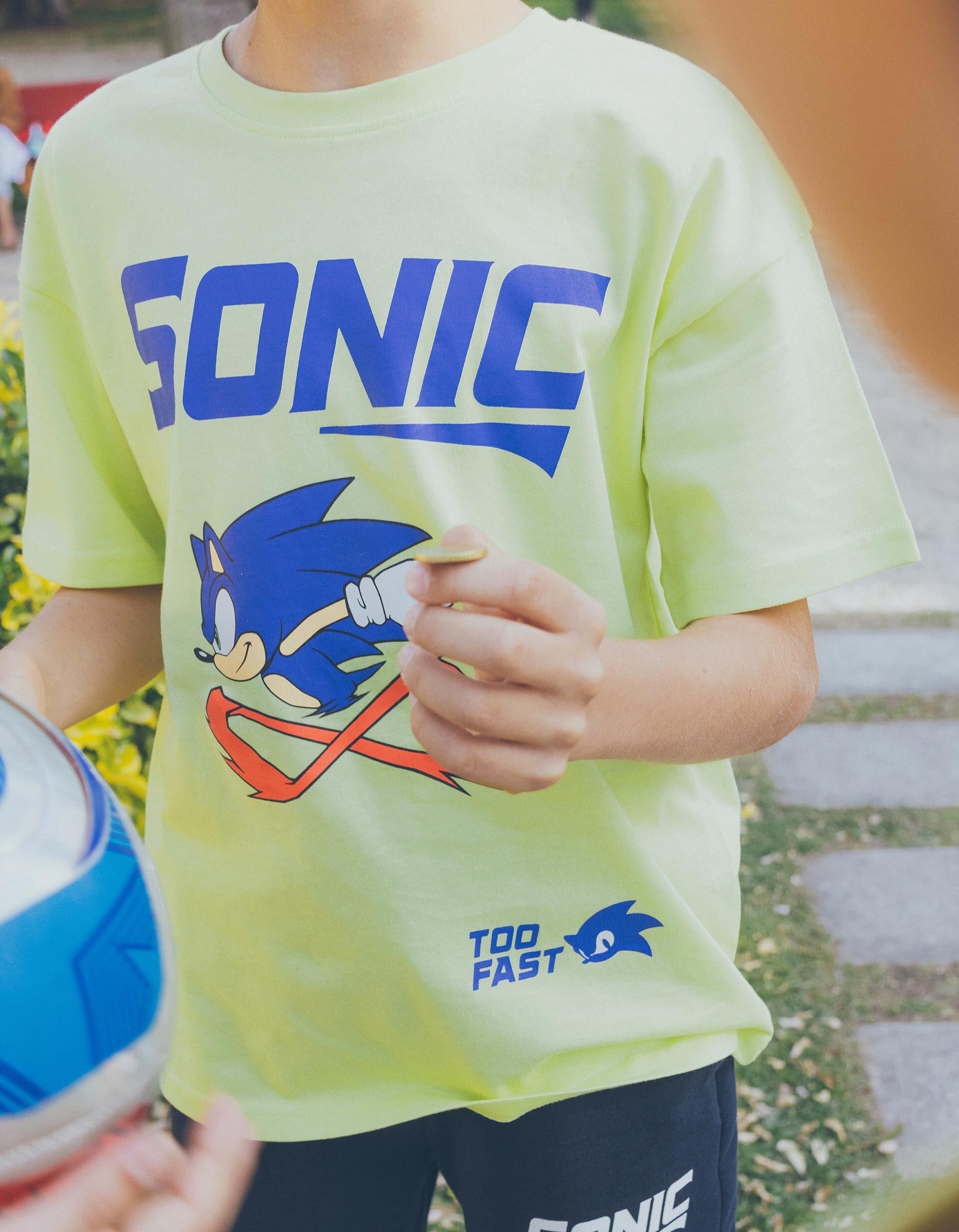 Comprar Online T-shirt 'Sonic', Menino, Verde Claro