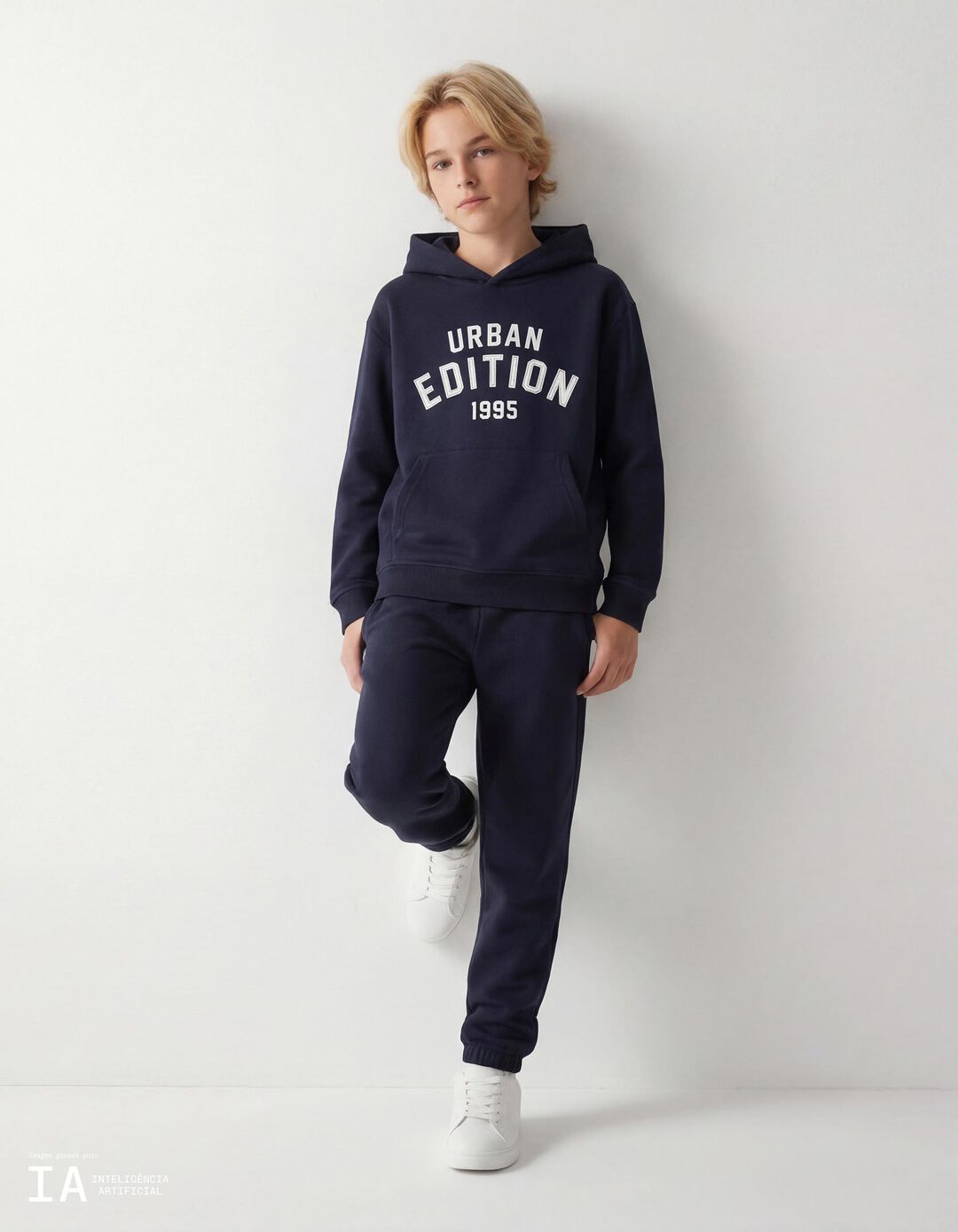 Conjunto de Jogging, Menino, Azul Escuro