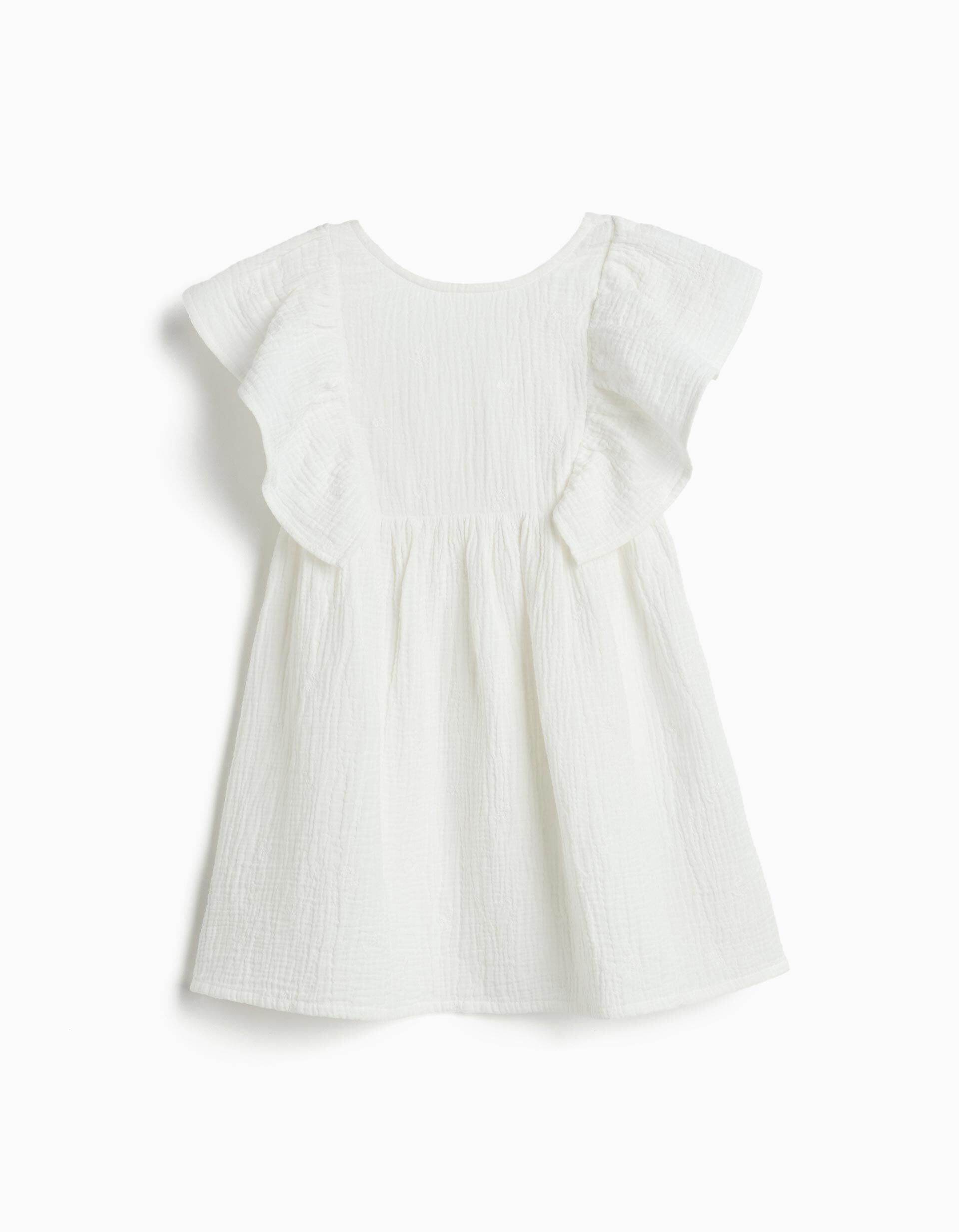 Comprar Online Vestido Bordado, Menina, Branco