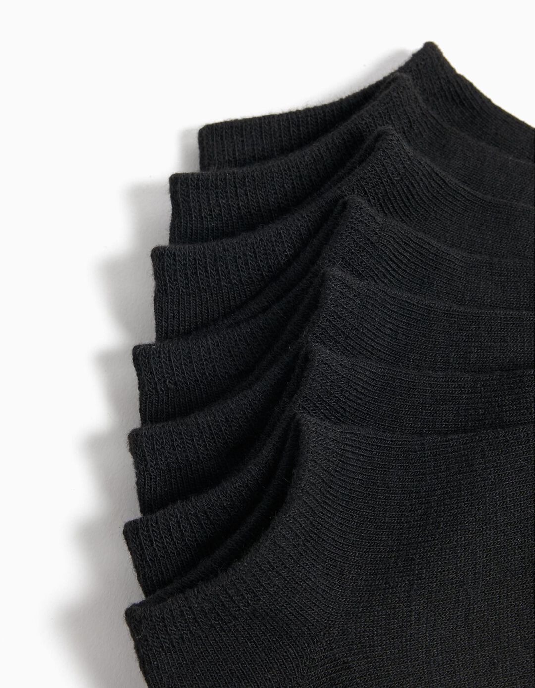 Pack 7 Pares de Meias Tornozelo, Criança, Preto