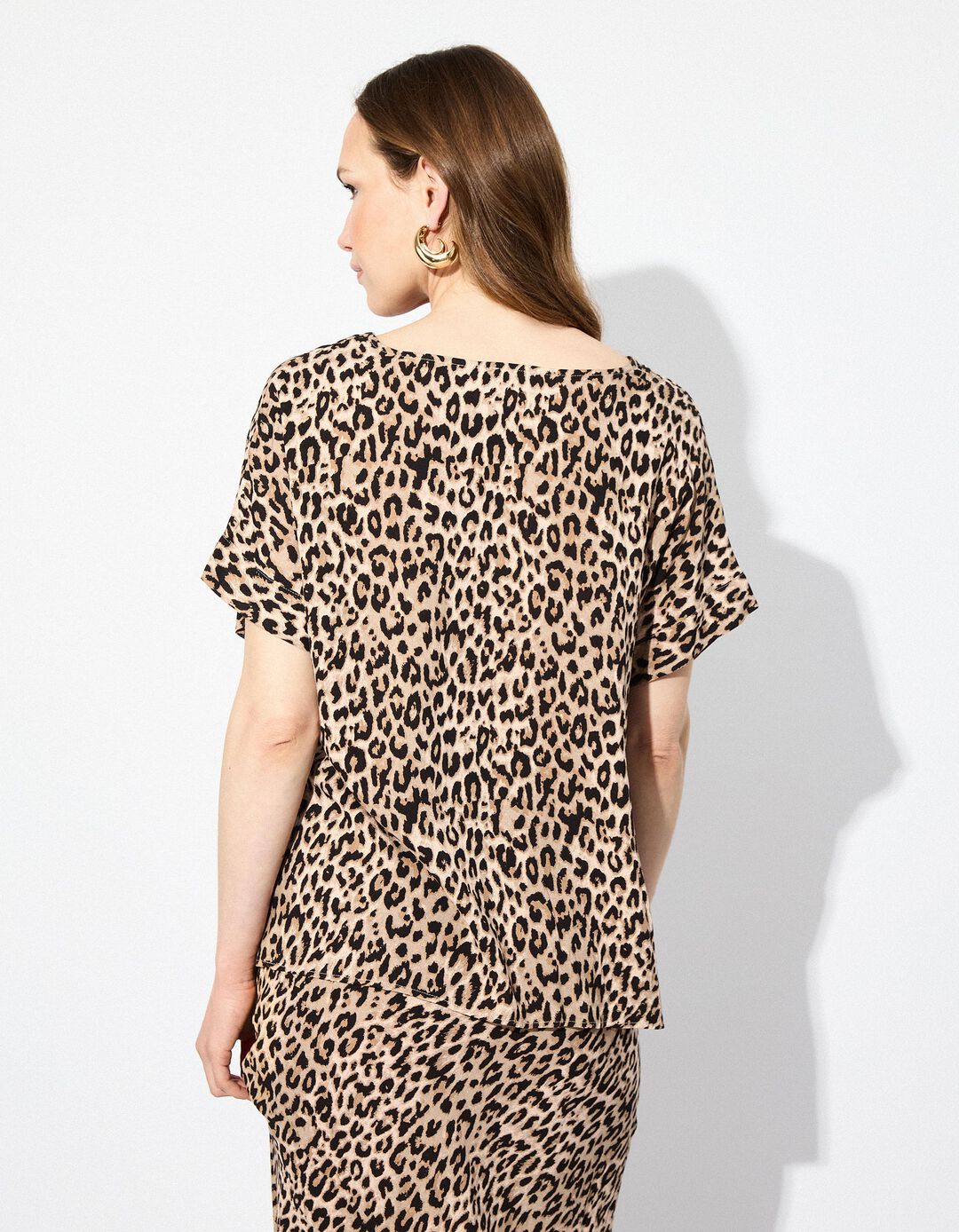 Blusa Animal Print, Mulher, Preto