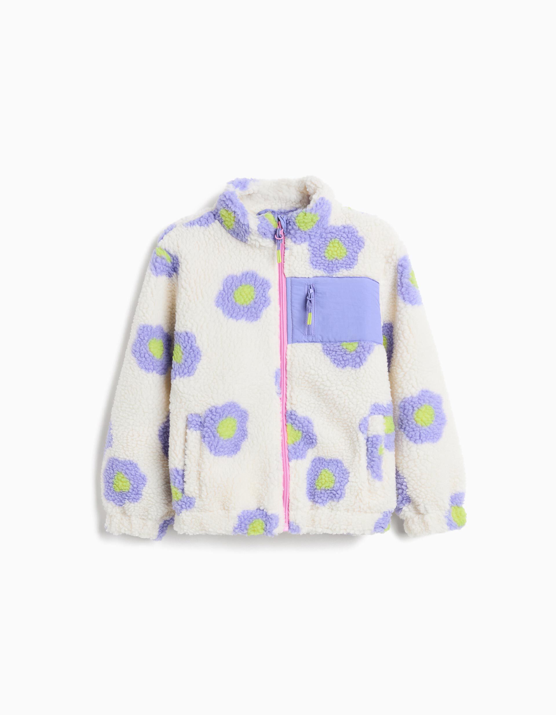 Comprar Online Casaco de Sherpa, Menina, Branco