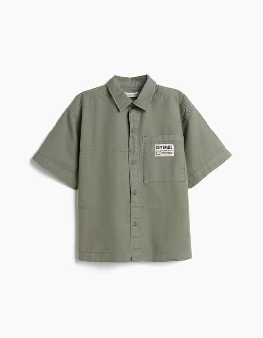 Comprar Online Camisa 'Loose Fit', Menino, Verde Claro