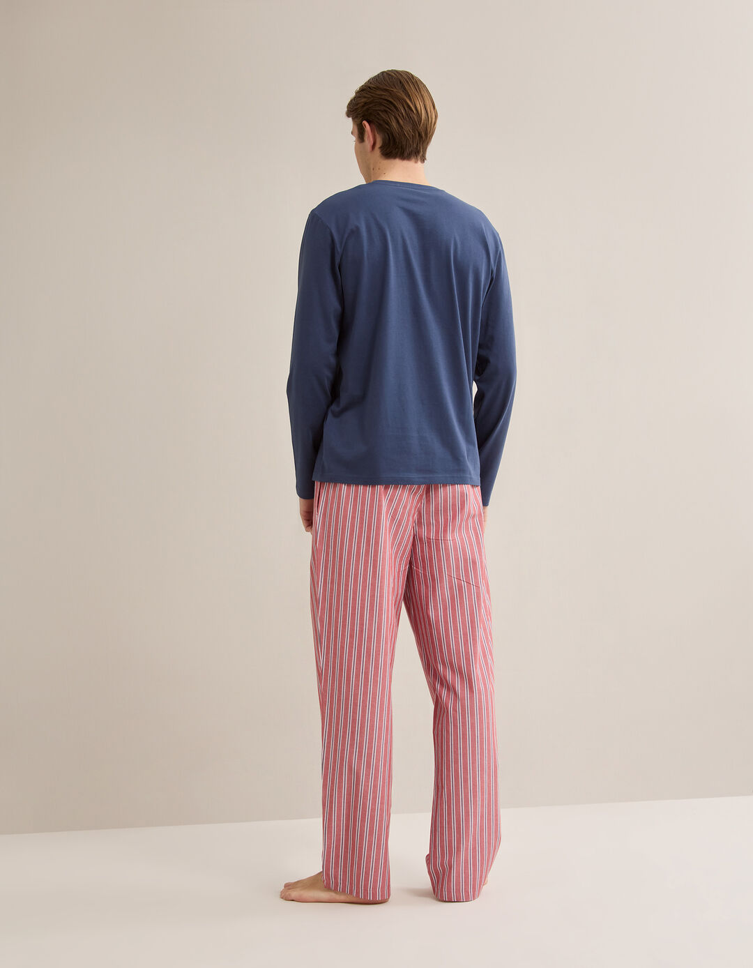 Pijama Riscas, Homem, Azul Escuro