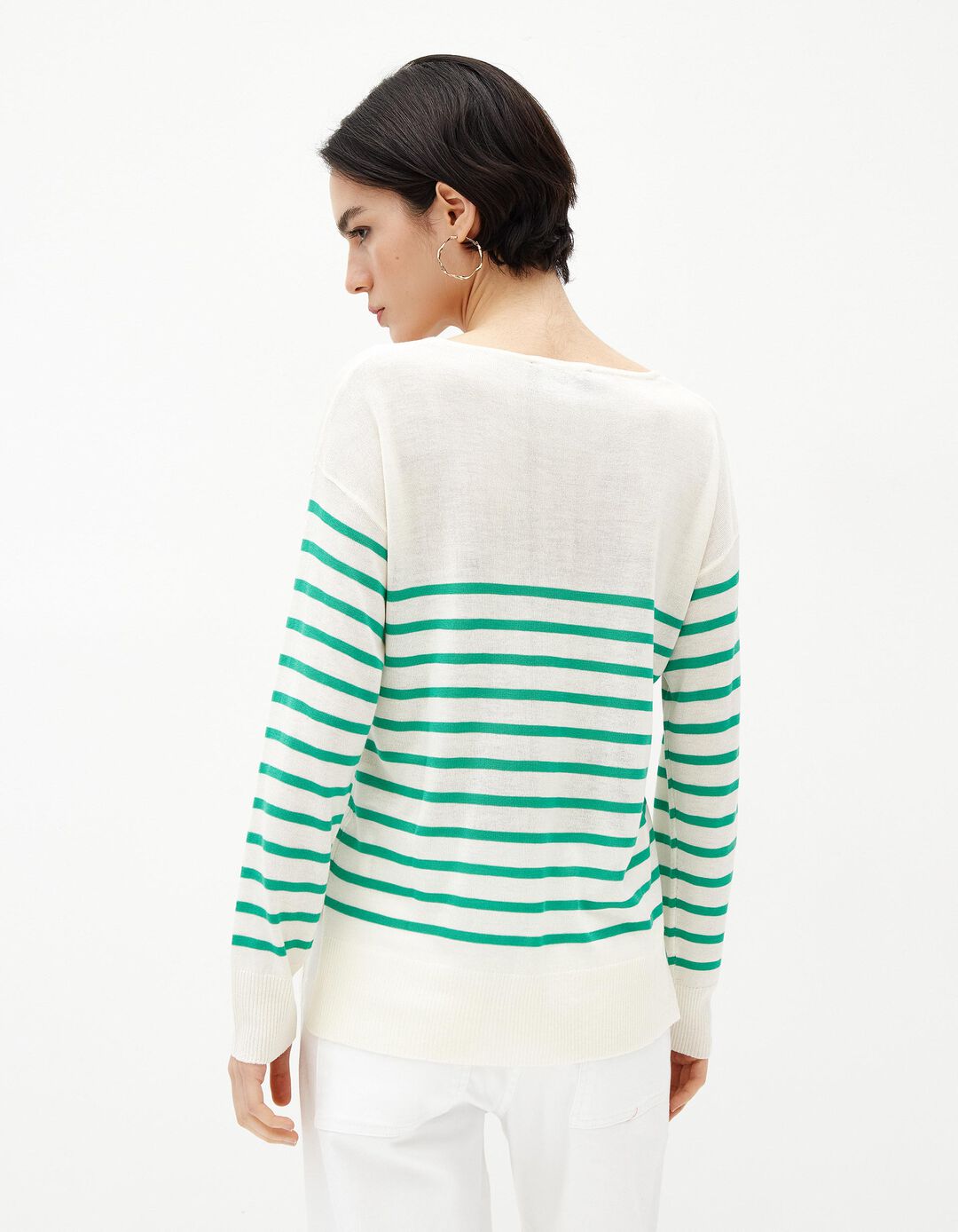Camisola Malha Fina, Mulher, Verde 