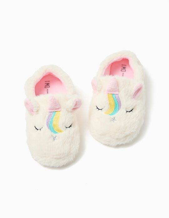 Comprar Online Pantufas Unic&oacute;rnio, Menina, Branco