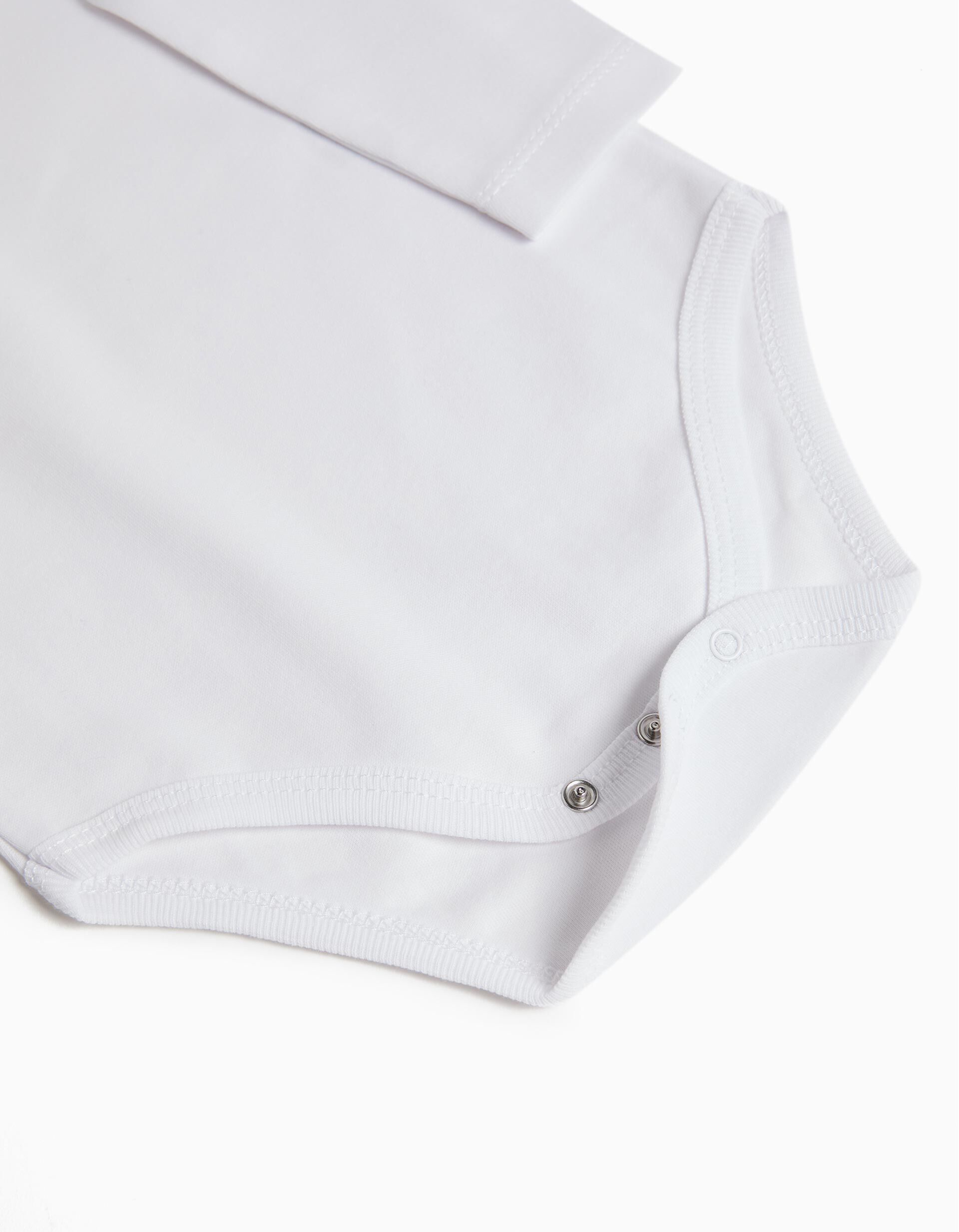 Comprar Online Pack 5 Bodies de Manga Comprida, Beb&eacute;, Branco