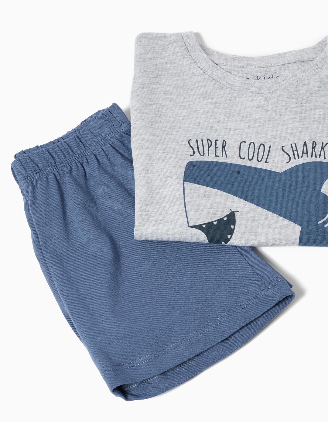 Pijama Jersey, Menino, Cinzento Claro