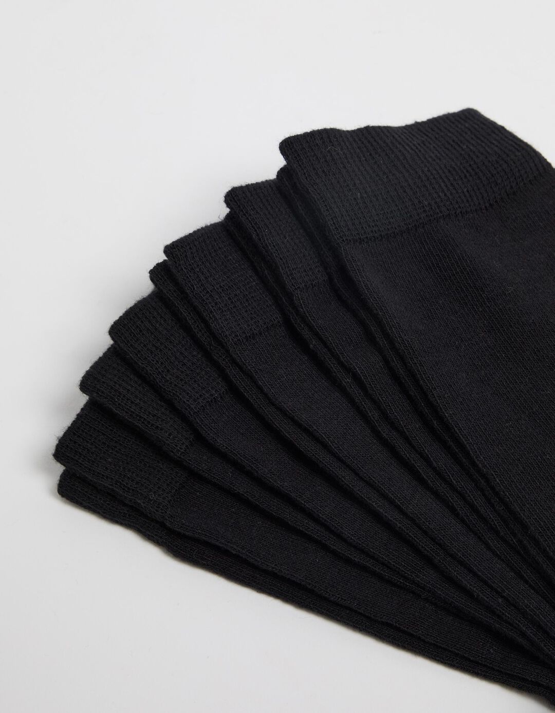 Pack 5 Pares de Meias Lisas, Homem, Preto