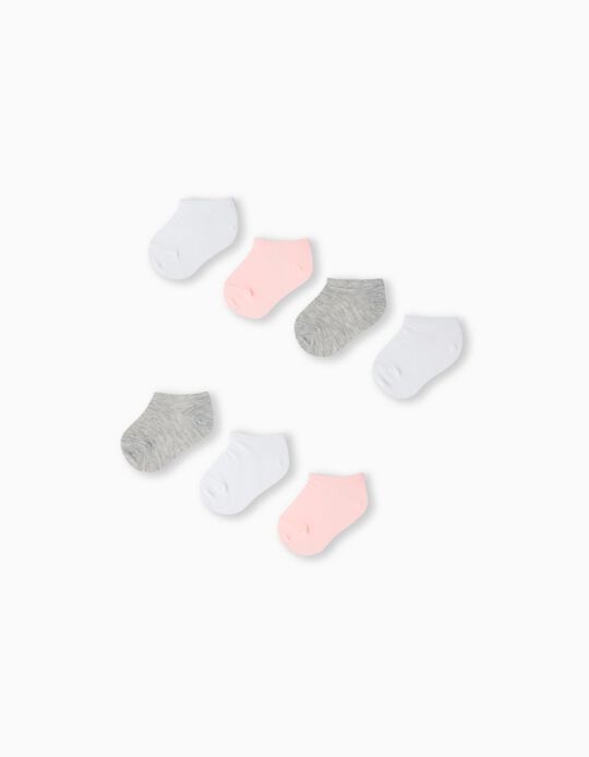 Comprar Online Pack 7 Pares de Meias Tornozelo, Bebé Menina, Multicor