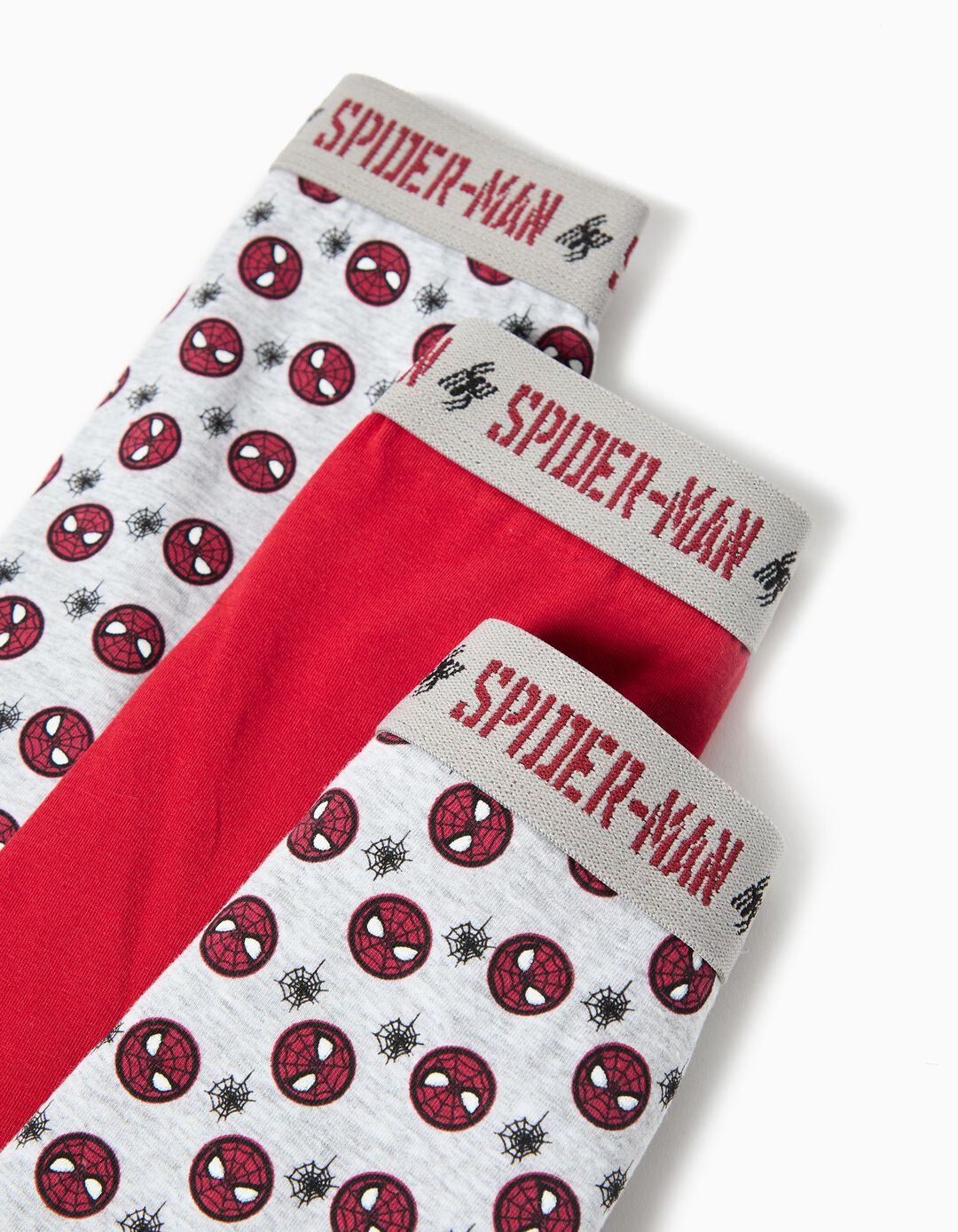 Pack 3 Boxers 'Spider-Man', Menino, Cinzento Claro