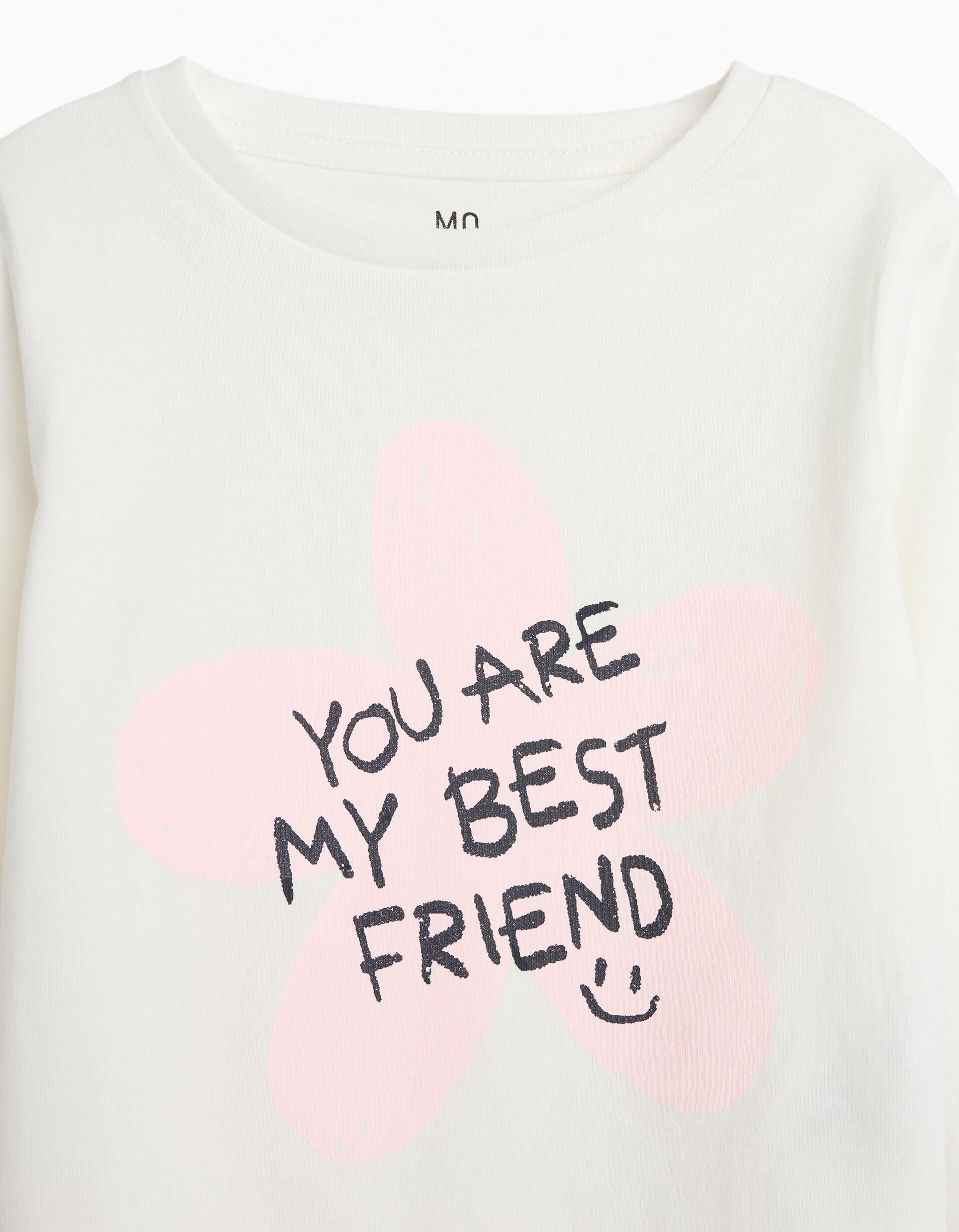 Comprar Online T-shirt Estampada Manga Comprida, Menina, Branco