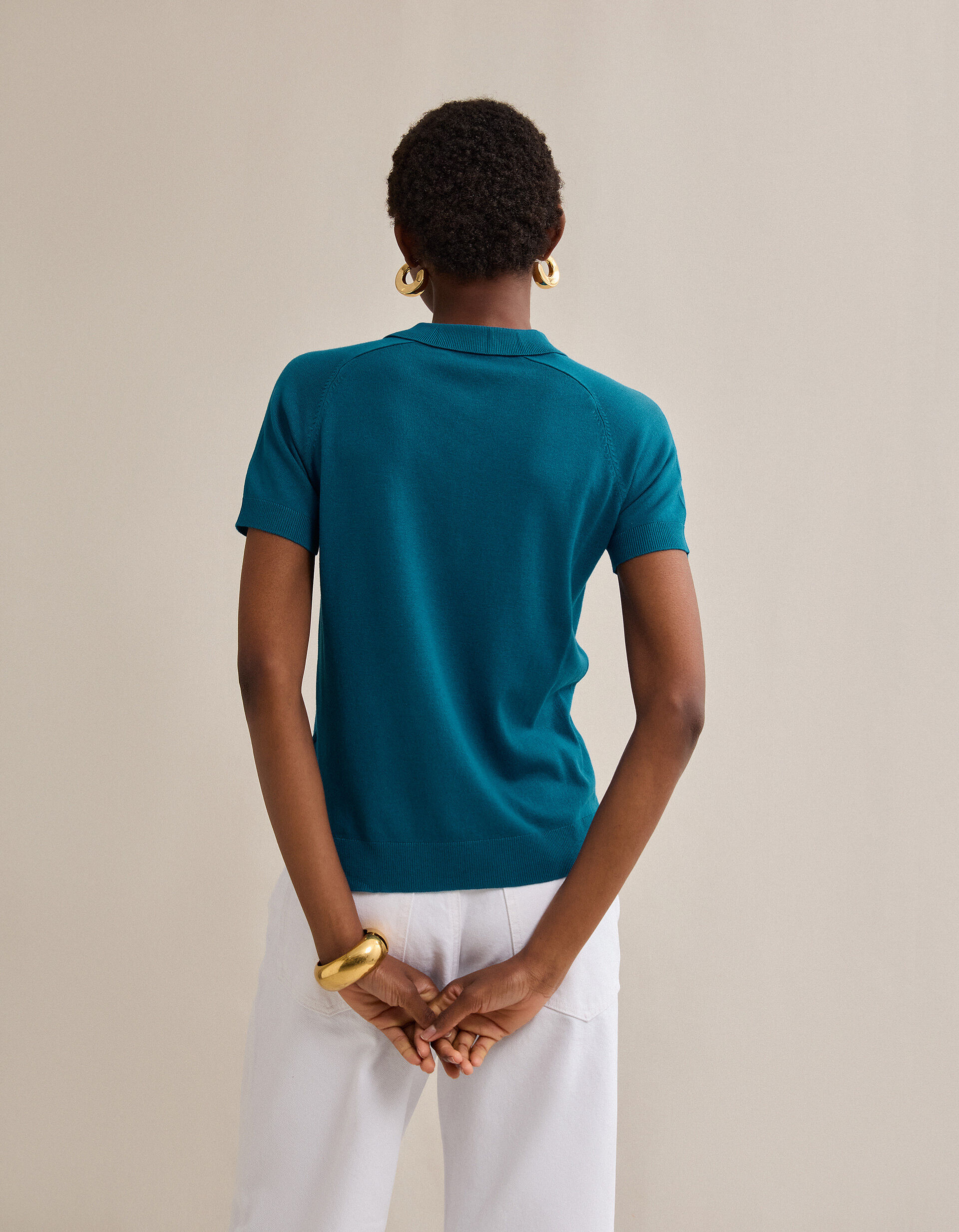 Comprar Online Polo de Malha, Mulher, Azul 