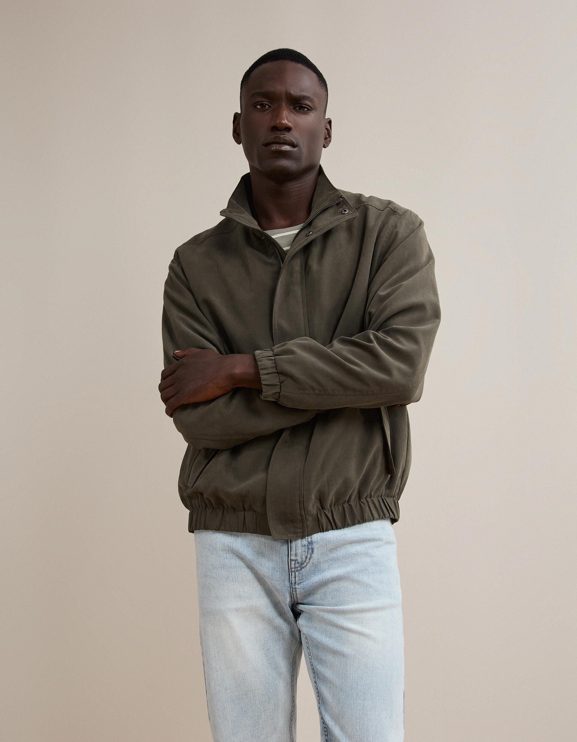 Comprar Online Casaco Bomber, Homem, Verde Escuro