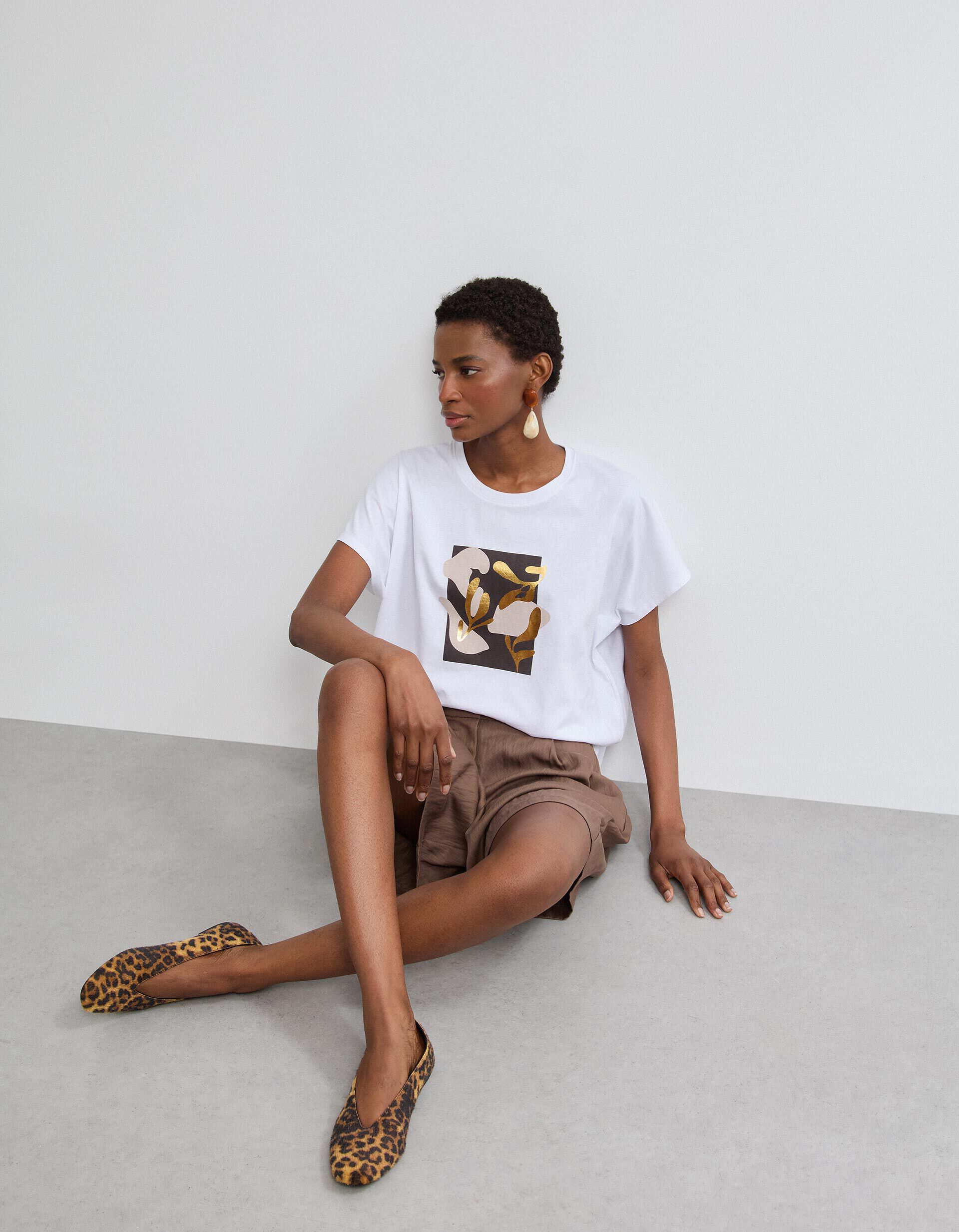 Comprar Online T-shirt Manga Curta, Mulher, Branco