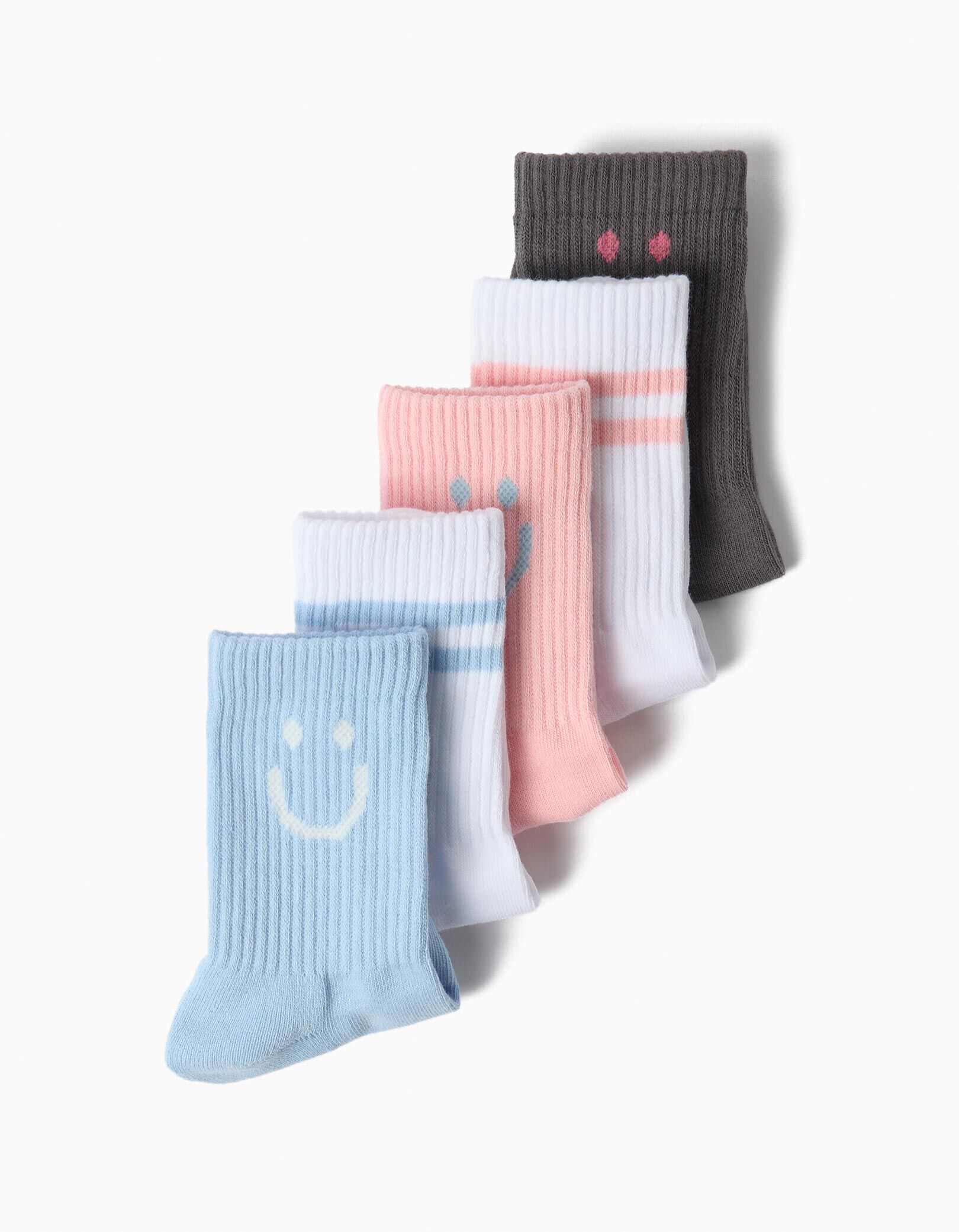 Comprar Online Pack 5 Pares De Meias Desportivas, Menina, Multicolor